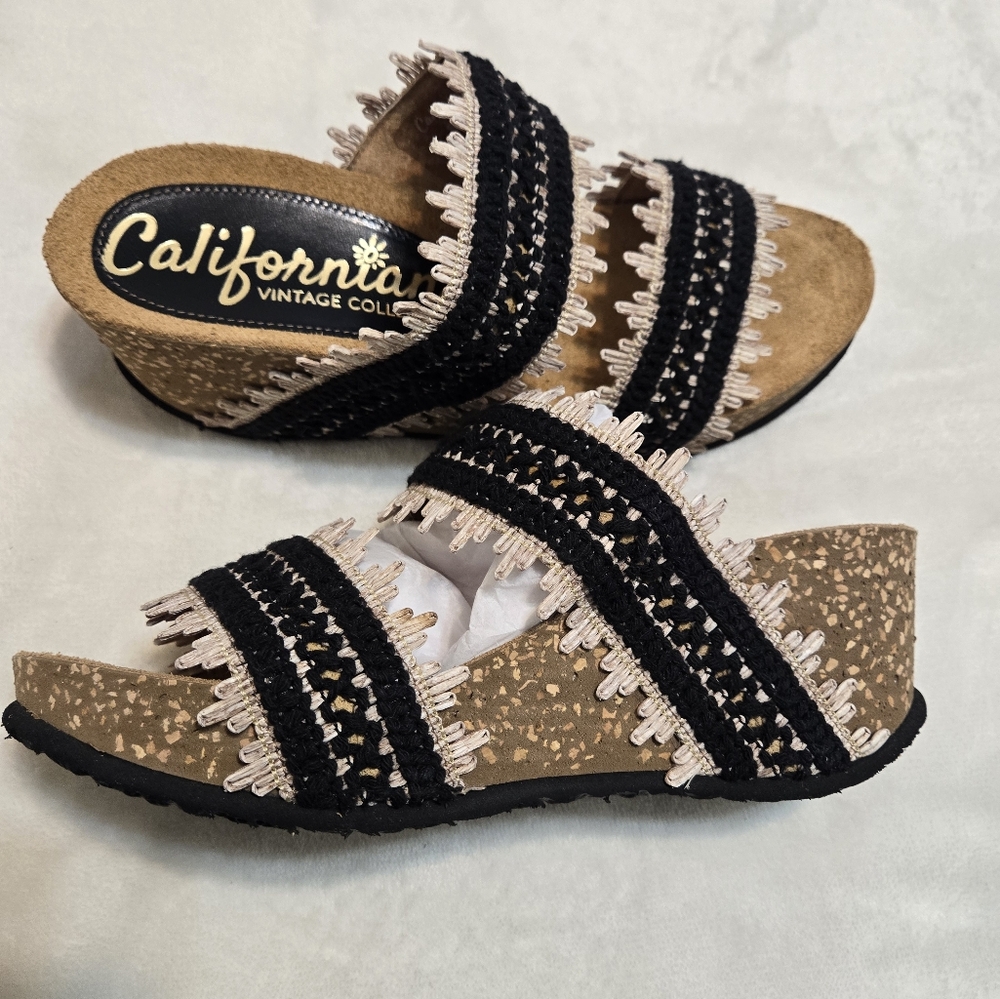 Californians Rita Macrame‎ Wedge Sandals